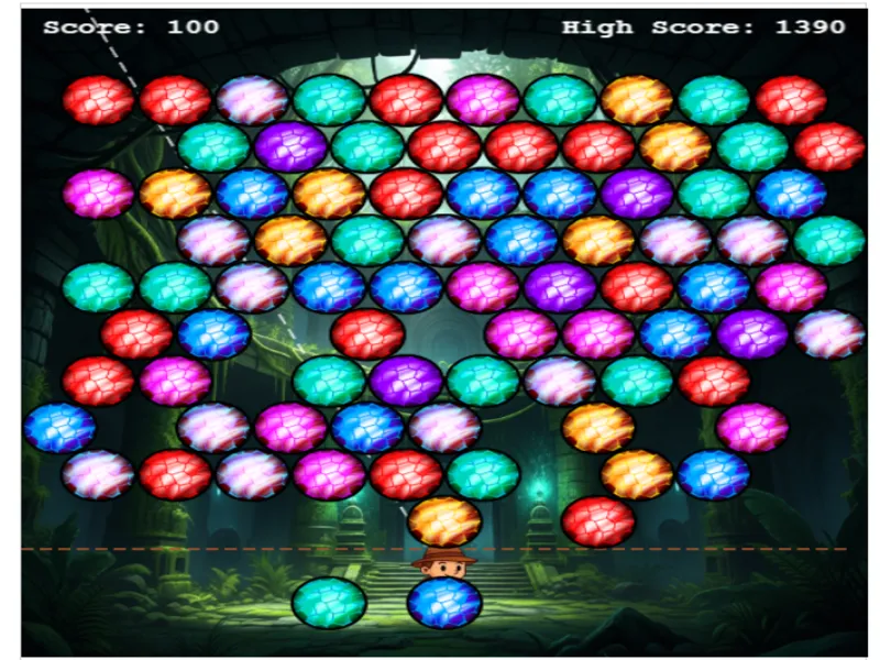 퍼즐보블 플레이 화면